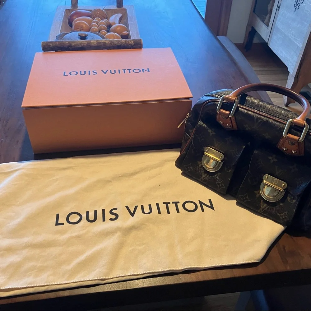 Louis Vuitton Black and Brown Monogram Bag